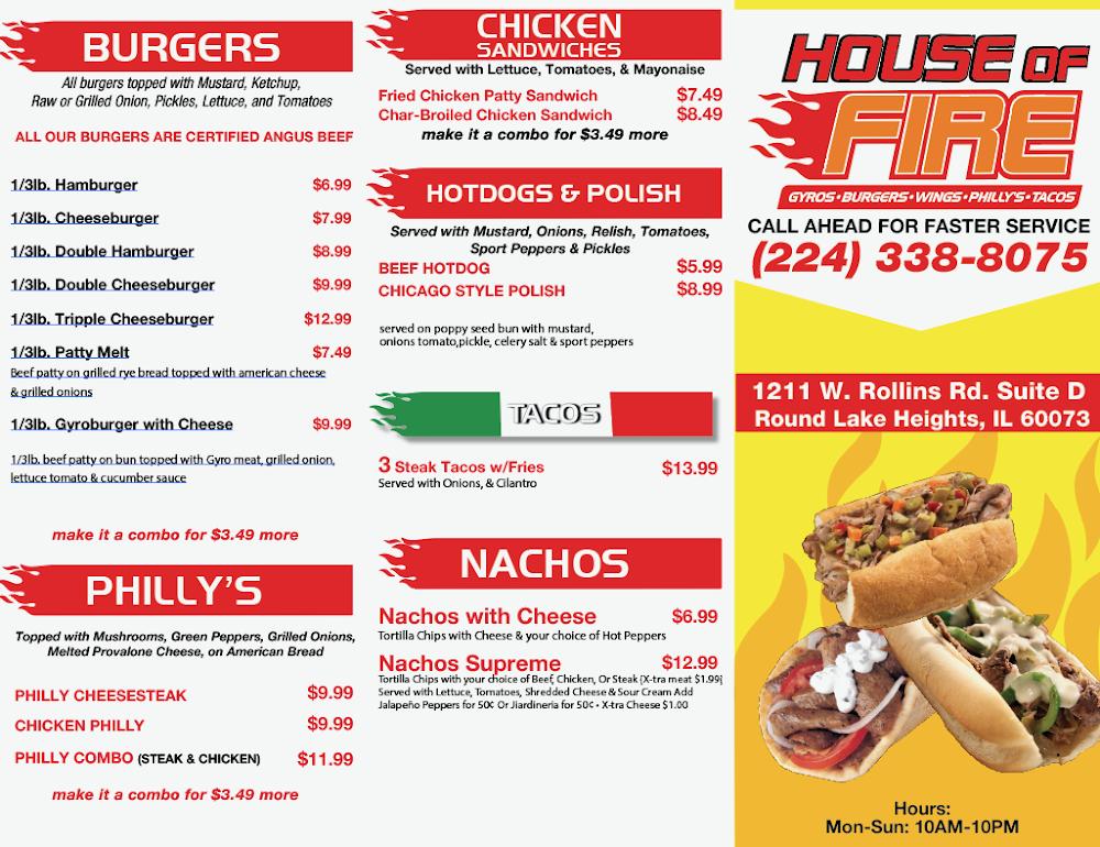House Of Fire Menu image 2
